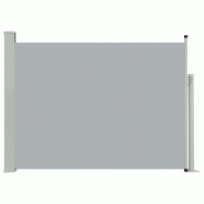 Helloshop26 - Auvent paravent store brise-vue latéral rétractable de patio jardin terrasse balcon protection visuelle écran 120 x 02_0007224 - gris