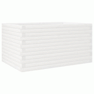 Helloshop26 - Jardinière bac lit surélevé plantes fleurs terrasse jardin 90 x 60 x 46 cm bois de pin massif blanc 02_0038021 - 3000217651573