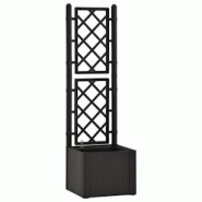 Helloshop26 - Jardinière lit surélevé plantes fleurs jardin treillis système d'arrosage anthracite 02_0001232 - 3000076021531 Helloshop26 - Jardinière lit surélevé plantes fleurs jardin treillis système d'arrosage anthracite 02_0001232 - 3000076021531