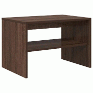 Helloshop26 - Meuble TV moderne double fonction table basse 60 x 40 x 40 cm en bois d'ingénierie marron 02_0051225 - marron Bois massif 3000236805841