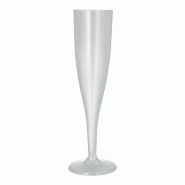Starpak Verres à vin pétillant réutilisables PP 0,1 l Ø 4,8 x 20,1 cm incassable (100 unités) PAPSTAR - transparent plastique polypropylène 89729