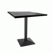 Table intérieur TOILE 60x60 cm avec le pied IRON black relief - TIGAONE - 3701680322976