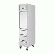 Armoire réfrigérée positive GN slimline 1 porte 3 tiroirs série U 292 L UA113 Polar