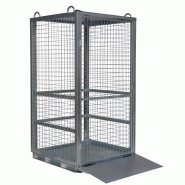 Box de stockage grillagé pour bouteilles de gaz