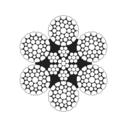 Câble 6x36WS+IWRC (âme métallique compacté)