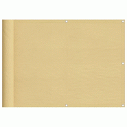 Écran de balcon sable 75x1000 cm 100% polyester oxford Modèle Ombre Gamma - 4000027_0