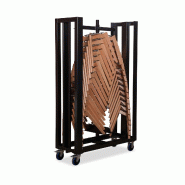 Essentials Keeve gestell Chariot de transport pour jusqu'à 30 étagères, 47,5x109x195cm (LxPxH), T92000 - argenté matière synthétique T92000