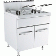 Friteuse à gaz professionnelle double bac 2 x 15 L – 27 kW – 80 cm - MCF.K/G7F200G