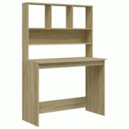Helloshop26 - Bureau table poste de travail meuble d'ordinateur informatique étude avec étagères chêne sonoma 102 x 45 x 148 cm brun 02_0023489 - Helloshop26 - Bureau table poste de travail meuble d'ordinateur informatique étude avec étagères chêne sonoma 102 x 45 x 148 cm brun 02_0023489 -