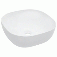 Helloshop26 - Lavabo lave-mains vasque à poser monter salle de bain intérieur salle d'eau cabine de toilette maison 42,5 x 42,5 cm 02_0002626 - 3000