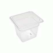 Maxima Récipient gastronorm - 1/6 GN - profondeur 15 cm - polycarbonate – 17.6 × 16.3 × 14.7 cm - AKS-09367927