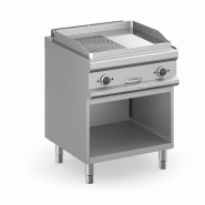 Plaque grillade électrique sur baie libre ? Lisse ? Rainurée chromée MAGISTRA Plus 700 MBM