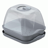 Prosperplast - Mini-serre RESPANA TABLE GREENHOUSE 25,7x19,6x18,5 cm, coloris gris pierre - gris plastique polypropylène ZA3753