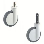 Roulette médicale pivotante, à tige