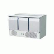 Saladette professionnelle 3 portes positive statique avec ouverture... - PTHS903