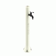 Sined - Fontaine de jardin blanche avec raccord latéral en polyéthylène, idéale pour arroser le jardin ou les espaces extérieurs Sined - Fontaine de jardin blanche avec raccord latéral en polyéthylène, idéale pour arroser le jardin ou les espaces extérieurs