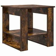 VidaXL Table basse Chêne fumé 51 x 50 x 50 cm Bois d'ingénierie Modèle Atlas Creator - 8000200