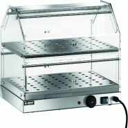 Vitrine chauffée. Structure en acier inoxydable. Dispositif d'humidification. Dimensions : 50x35x25(h) cm. FORCAR Modèle VBR4752 - 3197