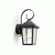 Applique murale E27 noire Buzzard Philips - 8718696156797 Applique murale E27 noire Buzzard Philips - 8718696156797