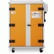 Armoire anti-feu batteries avec roulettes 8/10 LockEX 2.0 Premium SIM 230 V - CEMO - 12124F