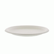 Assiette jetable biodégradable ronde Ø18cm - par 50