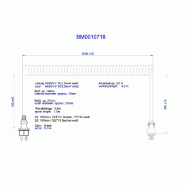 BACHMANN Câble spiralé H05VV-F 3G1,5mm² L:1,0m blanc ISV/CEE7/7