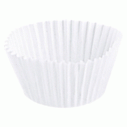 Caissette plissée blanche n°8 Ø4x2,5cm - par 500