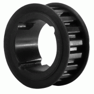 CMW - HZ024-075M - Poulies synchrones - Profil timing H - À moyeu amovible 1610 - 24 dents - Pas de 12.7 mm - Fonte avec traitement par phosphatation_0