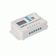 Contrôleur de charge Alcapower 10A PWM 12/24V reconnaissance automatique double sortie USB protection thermique systèmes photovoltaïques solaires -