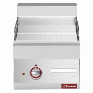 Diamond - Plaque de cuisson électrique lisse -top- "Alpha 650" - réf. E65/PLCD4T-230V/3-N - gris inox AKS-E65/PLCD4T-230V/3-N