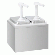 Distributeur de sauces en acier inoxydable 2 x 2 litres PREMIUM - GOLDINOX - inox 3701770838929
