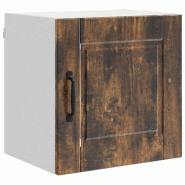 Helloshop26 - Armoire murale de cuisine rangement pratique 40 x 31 x 40 cm en bois d'ingénierie chêne fumé 02_0054231 - Bois massif 3000238362748