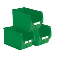 Lot de 5 bacs à bec plastique 42l vert_0