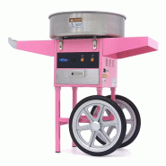 Machine à barbe à papa Maxima Ø 52 cm - Rose, avec chariot - 1080 W