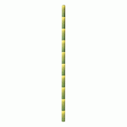 Paille droite en papier motif bambou Ø0,60x21cm - par 3000