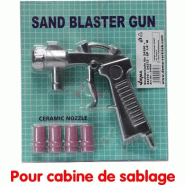 Pistolet et buses pour cabine de sablage et sableuse mobile Pistolet et buses pour cabine de sablage et sableuse mobile