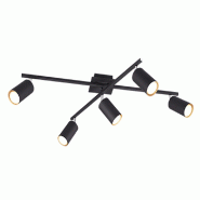 Plafonnier 5xGU10, max. 35W - Noir mat - Trio - Marley - noir 4017807411621