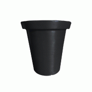PLAST'UP ROTOMOULAGE Pot de fleurs rond xxl delight 760l - NOIR - noir 0669014882806