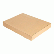 Plateau repas modulable The Pack carton ondulé 40x30x5cm naturel - par 100
