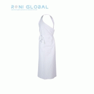 Tablier boucher unisexe - bretelle réglable, ceinture lacette, sans poche - PRAGUE ROBUR_0