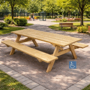 Table pique-nique ECO MUNICH - Rallongé à poser