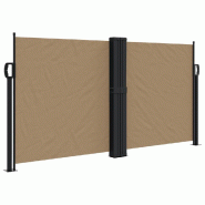 VidaXL Auvent latéral rétractable taupe 120x600 cm Modèle Helios Vent Pro - 4004604
