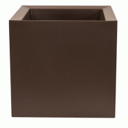 WellHome - Pot de fleurs en polyéthylène bronze 50x50x50cm - bronze plastique PLS054