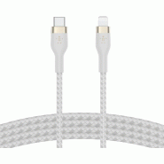 Belkin PRO Flex Lightning/USB-C, jusqu'à 15 W, certifié Apple, 2 m, blanc - blanc CAA011bt2MWH