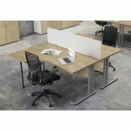 Bureau plan compact 160 cm - bureau-avec-retour-droit Bureau plan compact 160 cm - bureau-avec-retour-droit