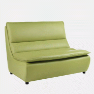 Canapé 2 places So Zeny - Vinyle Ginkgo, Seigle (013 32 027)_0