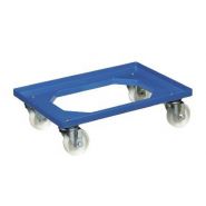 Chariot porte bac - p&amp;p - bleu à roulettes - sku 139 462 210 24