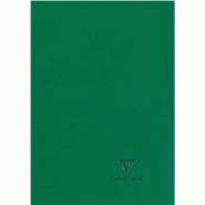 Clairefontaine Lot de 10 Cahier Kover Book 24x32, 96p./48 feuilles 90 g/m² piquées, couv. Opaque verte, Séyès - 3037929814132