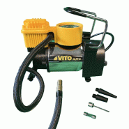 Compresseur portable 140W 10 bar 115PSI Multi fonctions 35L/min Accessoires et Sac VITO - noir 5604612687984