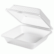 Contacto Bac à menu Eco-Takeout 23 x 23,5 x 9,5 cm, blanc - blanc plastique 1101/220